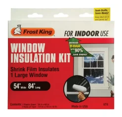 Frost King Clear Indoor Window Film Insulator Kit 54 in. W X 84 in. L