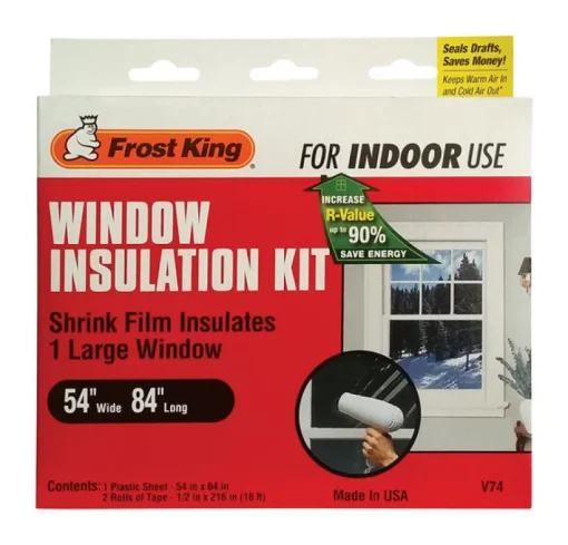 Frost King Clear Indoor Window Film Insulator Kit 54 in. W X 84 in. L