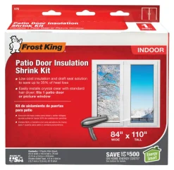 Frost King Clear Shrink Indoor Patio Door Insulator Kit 84 in. W X 110 in. L