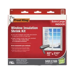 Frost King Clear Shrink Indoor Window Film Insulator Kit 62 in. W X 210 in. L