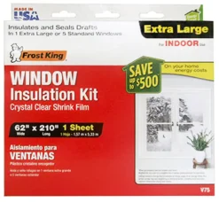 Frost King Clear Shrink Indoor Window Film Insulator Kit 62 in. W X 210 in. L