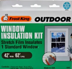 Frost King Clear Stretch Outdoor Window Film Insulator Kit 42 in. W X 62 in. L