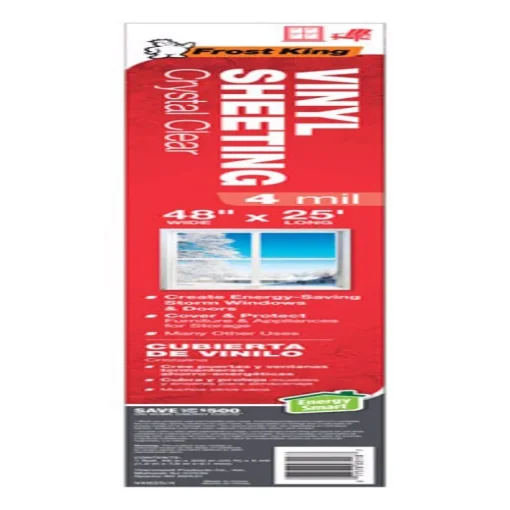 Frost King Clear Vinyl Sheeting Roll For Doors and Windows 25 ft. L X 4 mil
