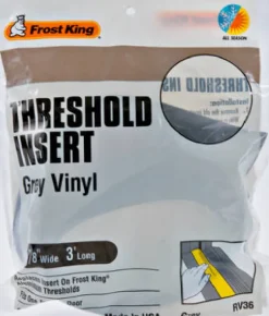 Frost King Gray Replacement Vinyl Threshold Insert for Doors 36 L x 1.875 in. (Pack of 12)