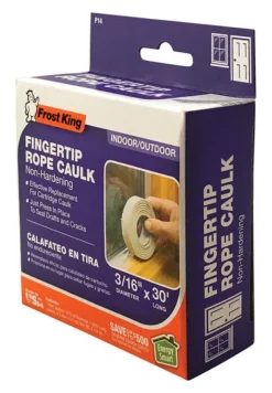 Frost King Gray Silicone Pliable Rope Caulk 30 L ft. x 3/16 Thick in. for Doors and Windows