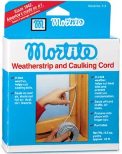 Frost King Mortite Gray Poly Form Self Adhesive Caulking Cord for Windows 1/4 Thick in. x 45 L ft.