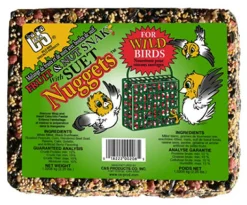 Fruit & Nut Bird Food Snak With Suet Nuggets, 2-1/4-Lb.