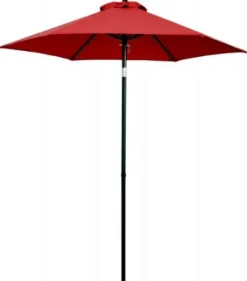 FS 7' RED STL UMBRELLA
