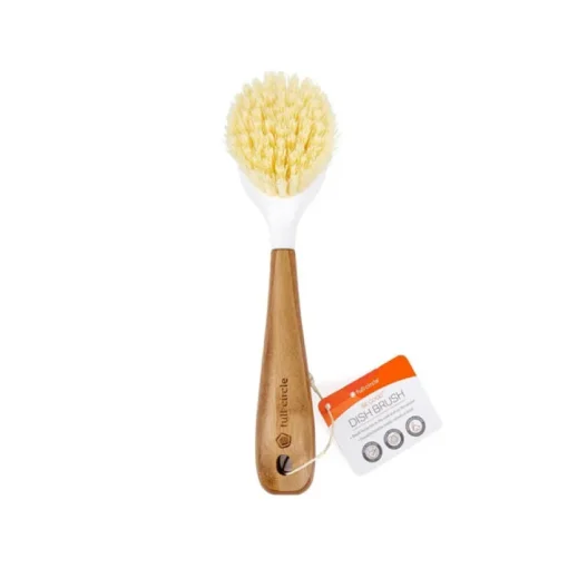 Full Circle Be Good White Bamboo/Plastic Dish Brush