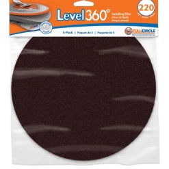 Full Circle Level 360 8.75 in. Aluminum Oxide Hook and Loop Sanding Disc 220 Grit Very Fine 5 pk