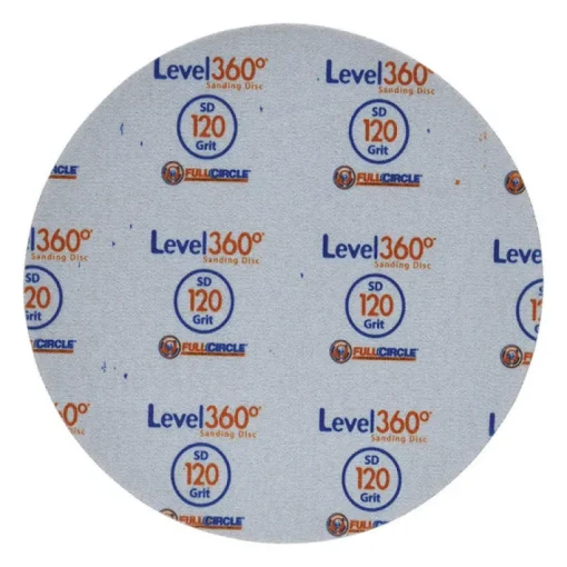 Full Circle Level 360 8.75 in. Aluminum Oxide Hook and Loop Sanding Disc 120 Grit Very Fine 5 pk