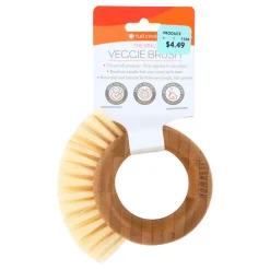 Full Circle The Ring 3.74 in. W Medium Bristle 3.54 in. Bamboo Handle Vegetable Brush