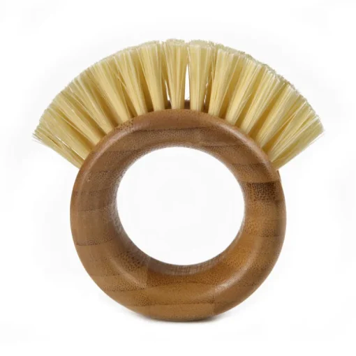 Full Circle The Ring 3.74 in. W Medium Bristle 3.54 in. Bamboo Handle Vegetable Brush