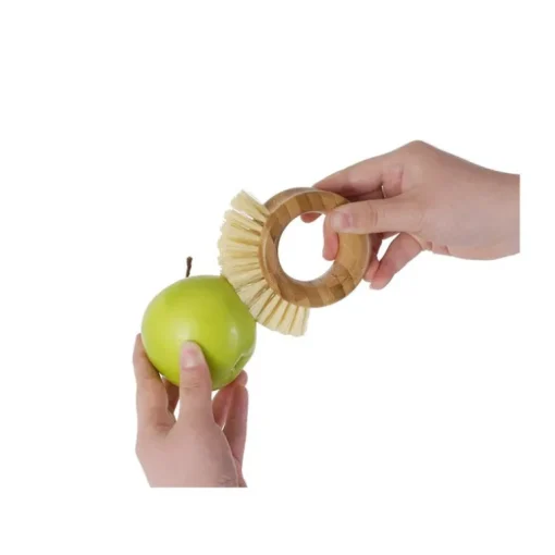 Full Circle The Ring 3.74 in. W Medium Bristle 3.54 in. Bamboo Handle Vegetable Brush