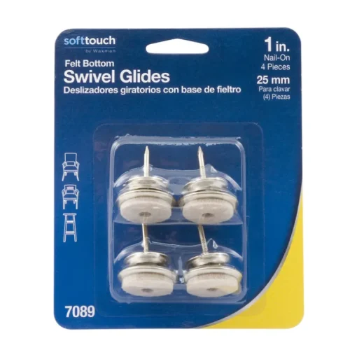 FURNITURE GLIDES 1"W 4PK