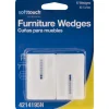 FURNITURE WEDGE WHT 3X2"