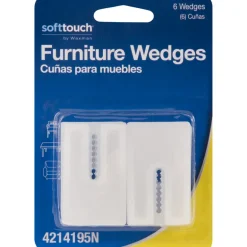 FURNITURE WEDGE WHT 3X2"