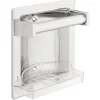 Futura Franklin Brass Soap Dish 6.4 in. H x 3.6 in. W x 6.7 in. L Chrome Plastic