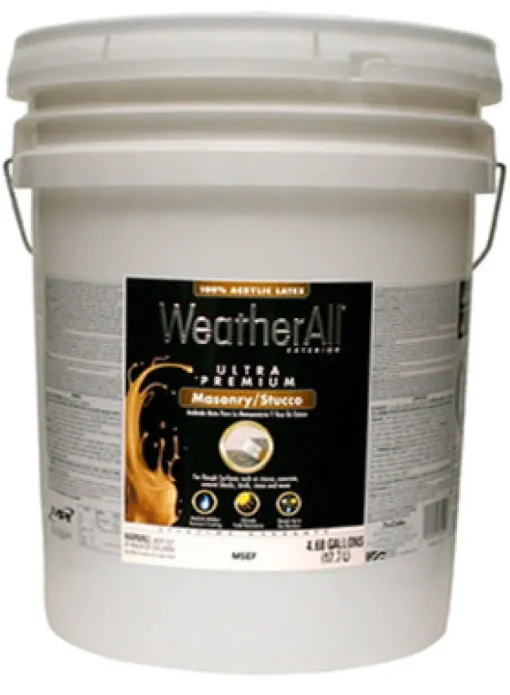 5-Gallon Flat Neutral Base Masonry/Stucco Paint