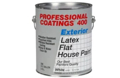 1-Gallon Flat White Latex Exterior Paint (Pack of 2)