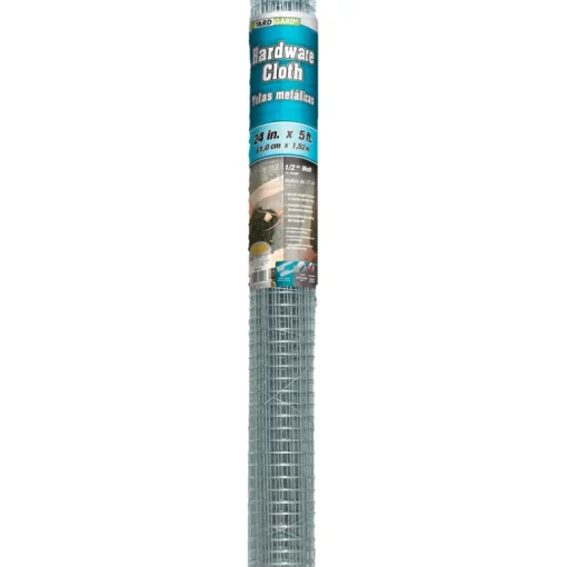 Galvanized Metal Hardware Cloth Fence, 1/2-In. Mesh, 19-Ga., 24-In. x 5-Ft.