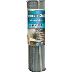 Galvanized Metal Hardware Cloth Fence, 24-In. x 50-Ft.