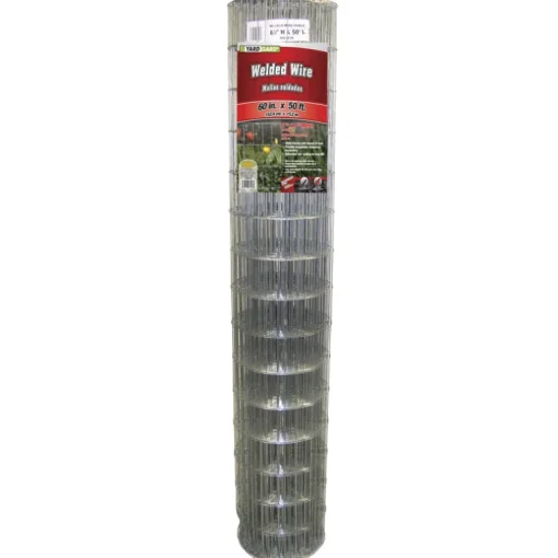 Galvanized Welded Wire Mesh Fence, 60-In. x 50-Ft.
