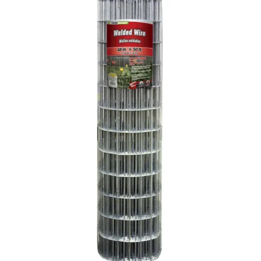 Galvanized Welded Wire Mesh Fence, 48-In. x 50-Ft.