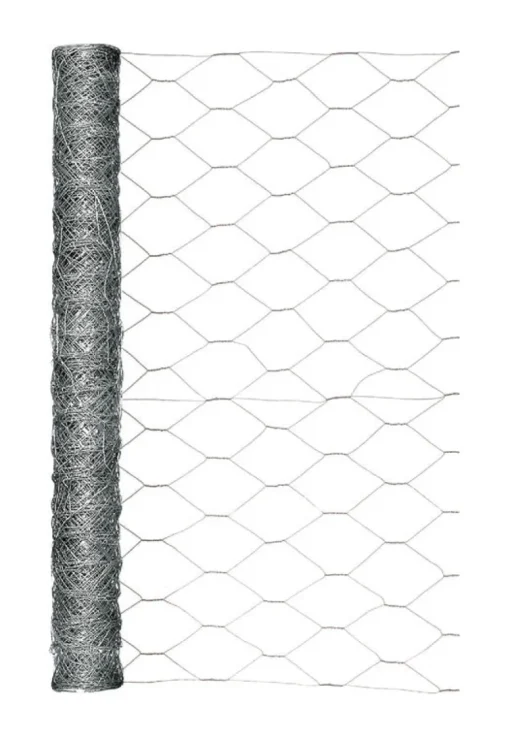 Garden Craft 24 in. H x 25 ft. L 20 Ga. Silver Poultry Netting