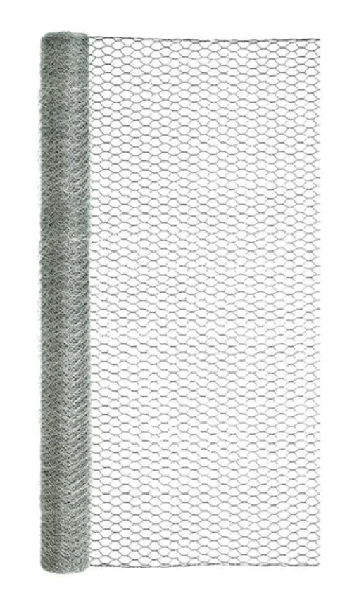 Garden Craft 36 in. H X 25 ft. L 20 Ga. Silver Poultry Netting