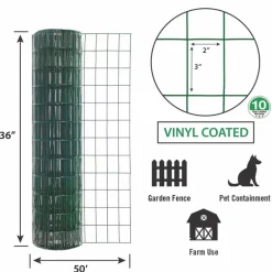 Garden Craft 36 in. H X 50 ft. L Steel Welded 2 x 3 in.
