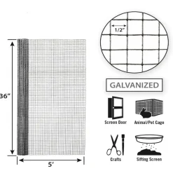 Garden Craft 48 in. H X 50 ft. L Plastic Fencing 1.75 in.