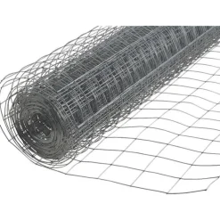 Garden Craft 36 in. H X 50 ft. L Steel Welded Wire Fence Silver