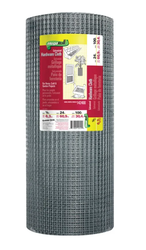 Garden Craft 24 in. H X 100 ft. L Galvanized Steel Hardware Cloth 1/4 in.