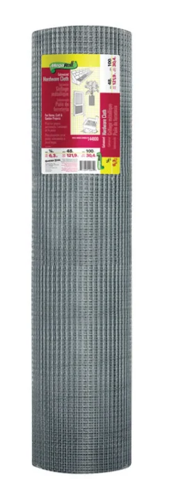 Garden Craft 48 in. H X 100 ft. L Galvanized Steel Hardware Cloth 1/4 in.