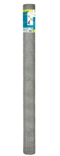 Garden Craft 72 in. H X 150 ft. L Galvanized Steel Poultry Netting 1 in.