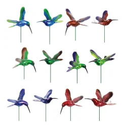 Garden Stake, Hummingbird, 7-In.