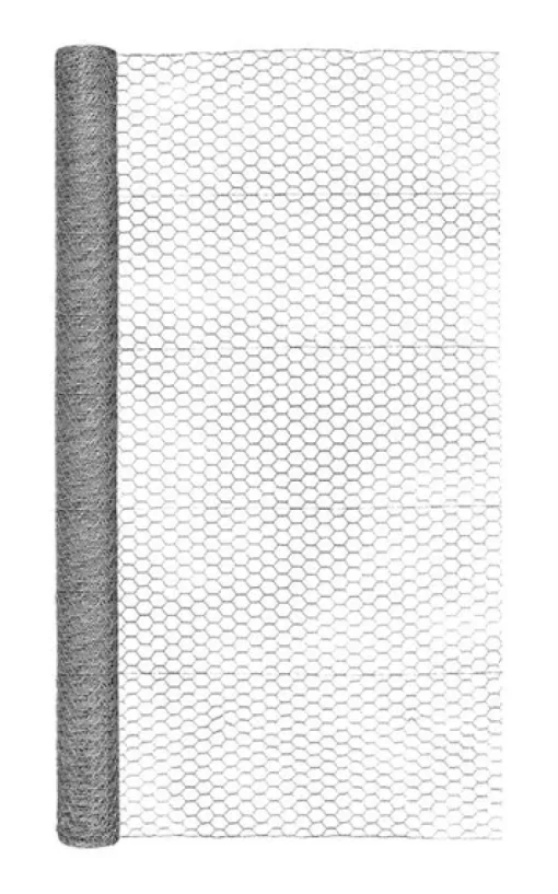 Garden Zone 72 in. H x 50 ft. L 20 Ga. Silver Poultry Netting