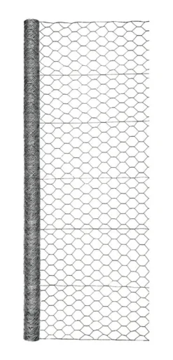 Garden Zone 72 in. H x 50 ft. L 20 Ga. Silver Poultry Netting
