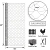 Garden Zone 60 in. H x 50 ft. L 20 Ga. Silver Poultry Netting