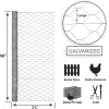 Garden Zone 48 in. H x 25 ft. L 20 Ga. Silver Poultry Netting