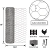 Garden Zone 18 in. H x 150 ft. L 20 Ga. Silver Poultry Netting