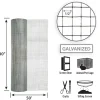 Garden Zone 30 in. W x 50 ft. L Silver Gray Steel Hardware Cloth