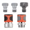 Gardena 5/8 & 1/2 in. Metal Threaded Male/Female Quick Connector Hose Set