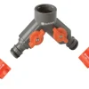 Gardena 5/8 & 1/2 in. Nylon/ABS Threaded Female/Quick Connect 2-Way Shut-off Valve