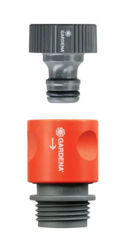 Gardena 5/8 in. Plastic Threaded Female/Male Quick Connector Hose Set