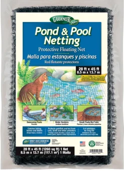 Gardeneer 28 ft. x 45 ft. Polypropylene Black Pond & Pool Netting