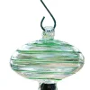 Gardman BA05701 19 Oz Green Swirl Glass Oval Feeder