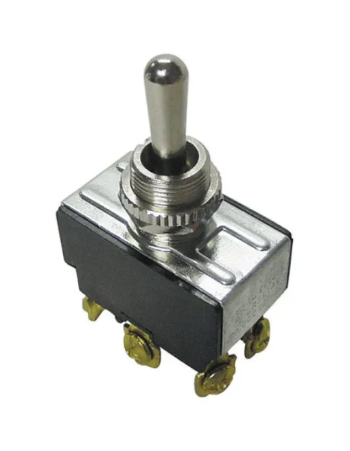 Gardner Bender 20 amps Double Pole Toggle Momentary Switch Black/Silver 1 pk
