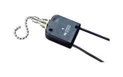 Gardner Bender 6 amps Pull Chain Switch Black/Silver 1 pk
